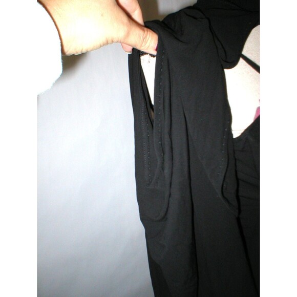 NWT New $700 Womens 42 6 Designer Italy Costume National Blouse Black Layer Cape - Picture 5 of 12